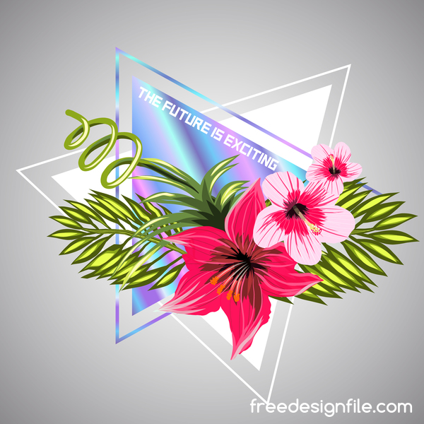 tropical triangle fleurs  