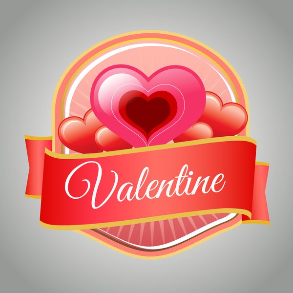 San Valentino badge amore 