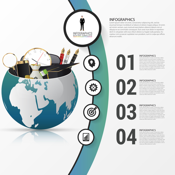 Welt Kreative Infografik 