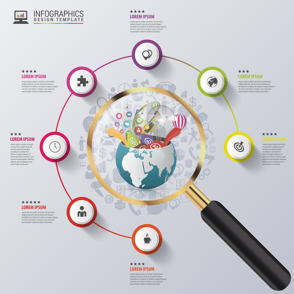 Welt Kreative Infografik 