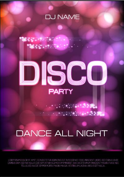 Part natt klubb disco affisch 