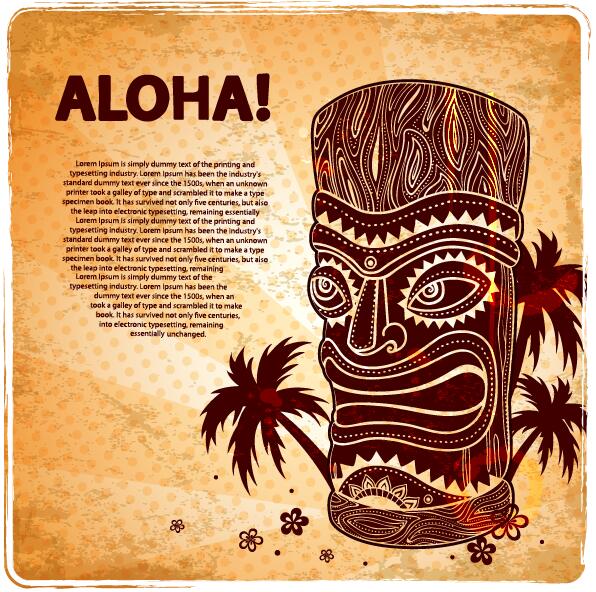 vintage aloha affisch 