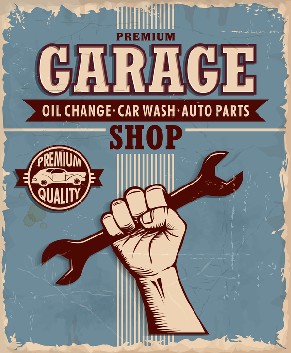 vintage poster garage 