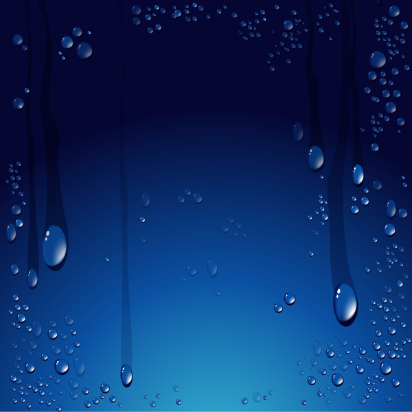 Wasser Tropfen blau 