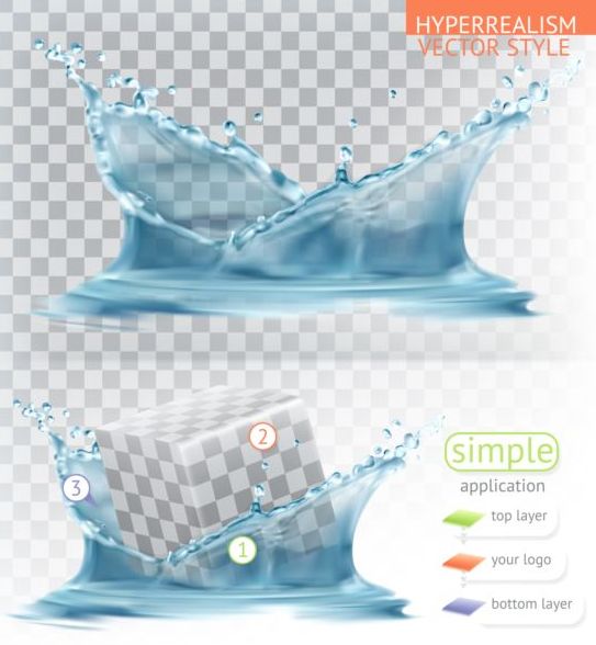 water Transparency splash simple application 