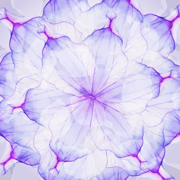watercolor petal flower dream 
