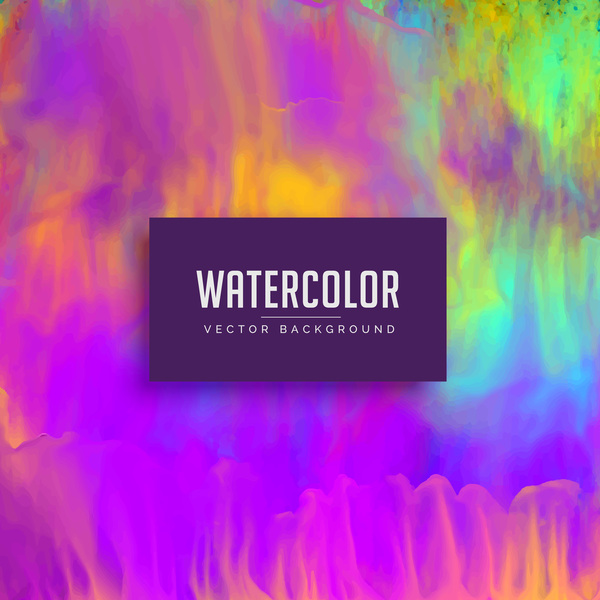 watercolor flowing  