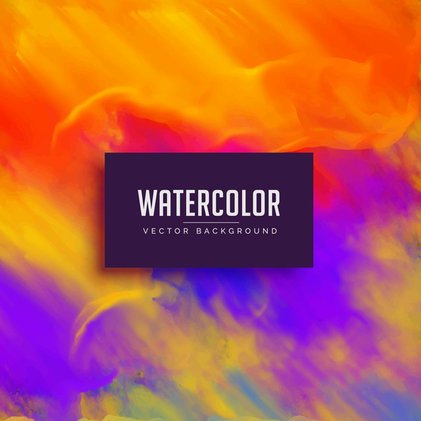 watercolor flowing  