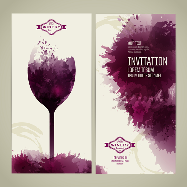 style invitation carte Aquarelle 