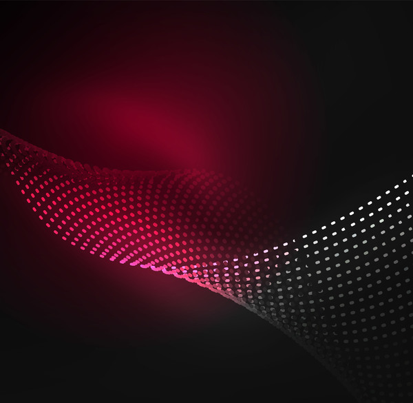 wavy particles effect abstract 