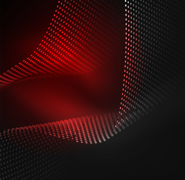 wavy particles effect abstract  
