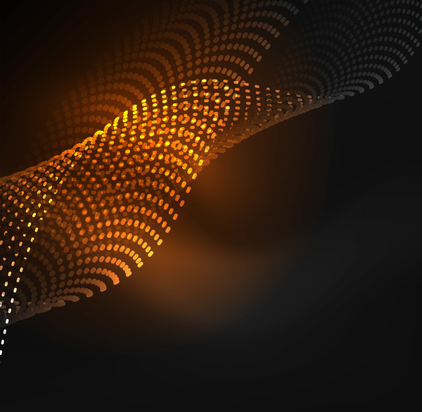 wavy particles effect abstract  