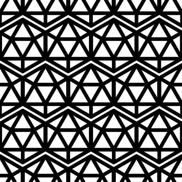 weiß Schwarz nahtlose Muster Geometrie 