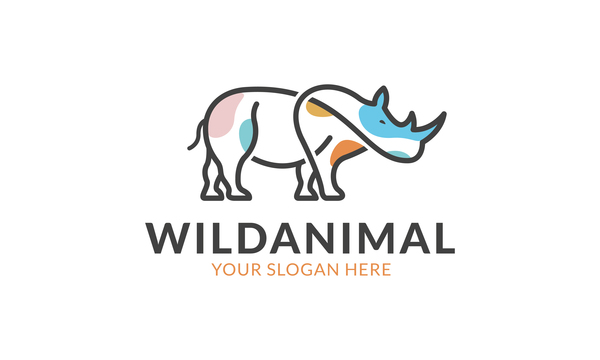 vilda logotyp djur 