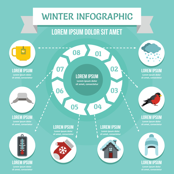 winter Infografik 