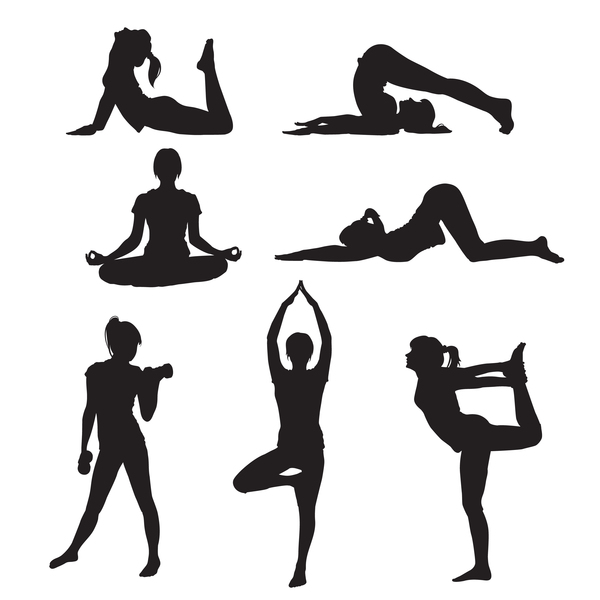 yoga sagoma posa donne 