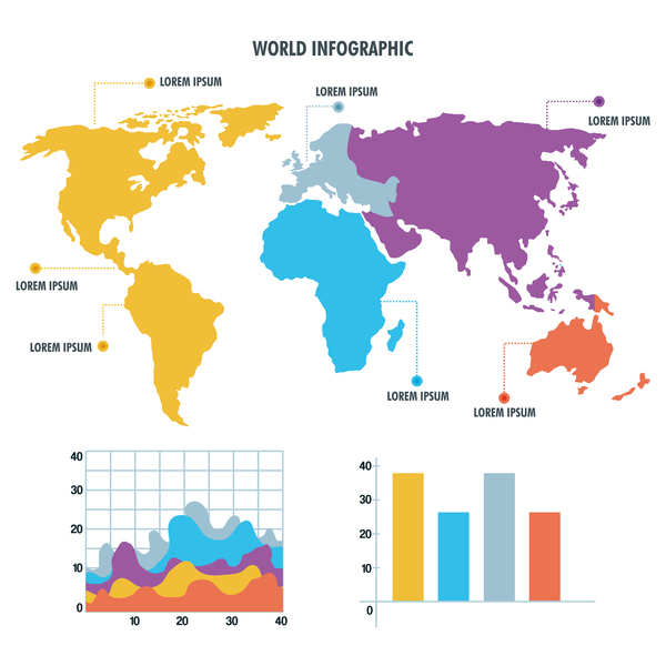monde infographie 