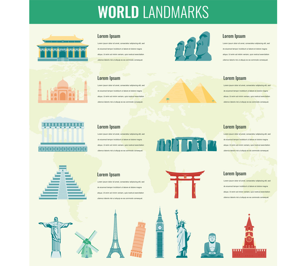 Welt Reisen Infografik 