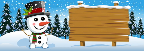 、ボード、雪だるま、木製、クリスマス 