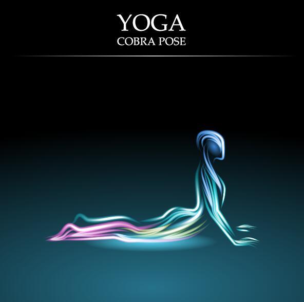 yoga pose Abstrakt 