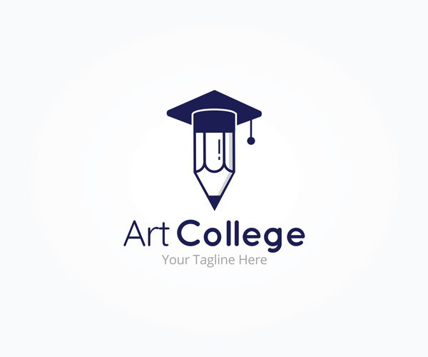 、芸術、大学、ロゴ 