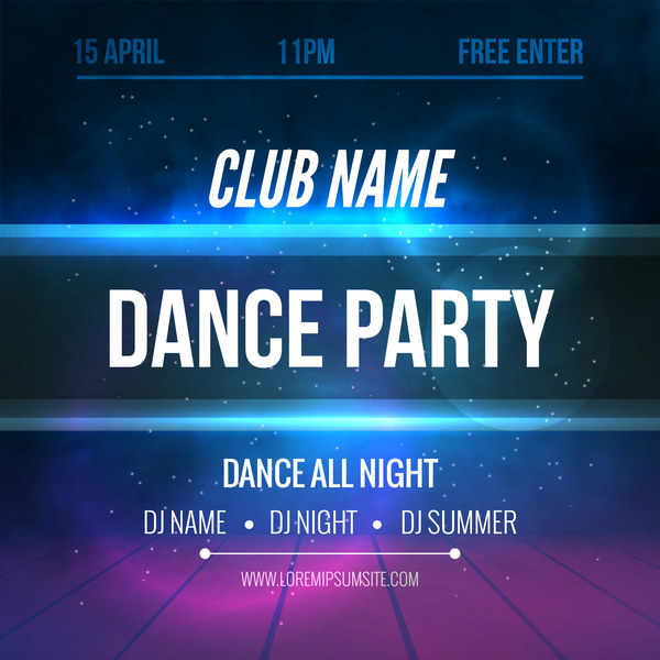 party music flyer club 