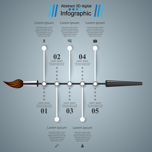 infographic cut brush 