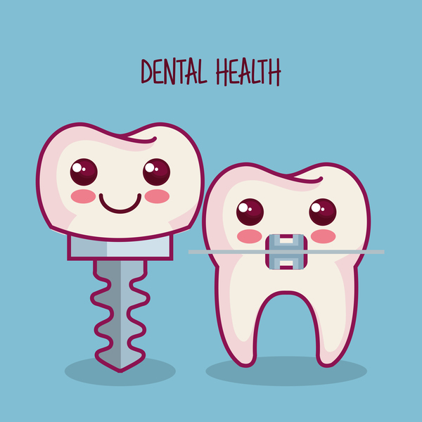 Zahngesundheit cartoon 