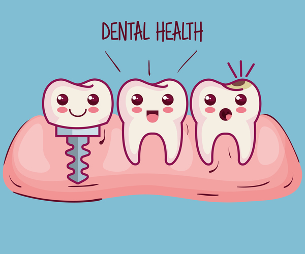 salute dentale cartoni animati 