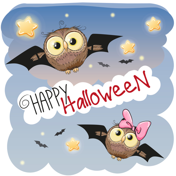 owl halloween dessin animé 