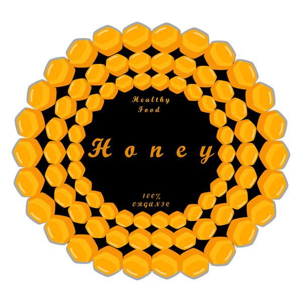 Lebensmittel Kreise Honig gesund 