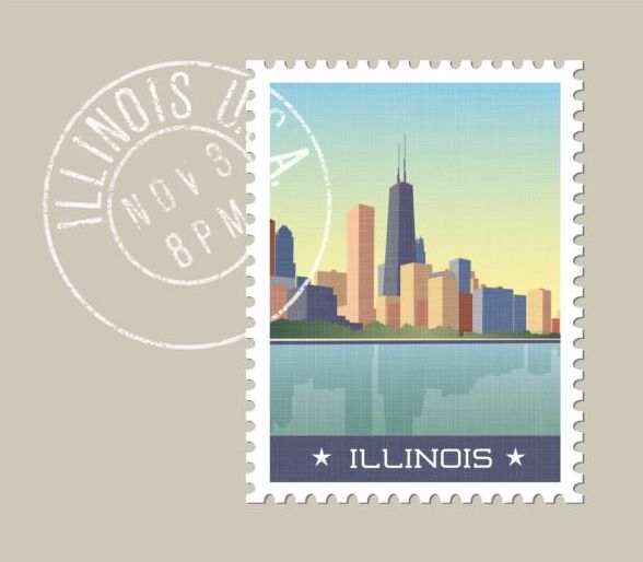 stamp postage illinois 