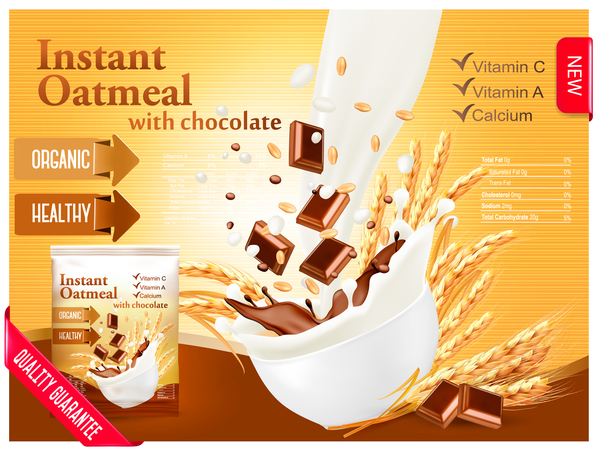 poster instant gruau chocolat 