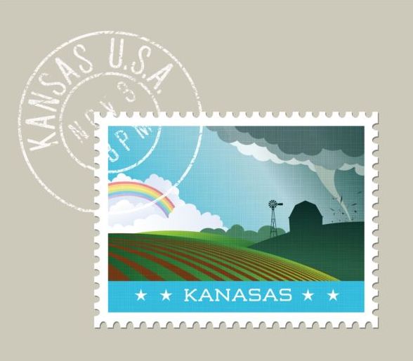 stamp postage kansas 