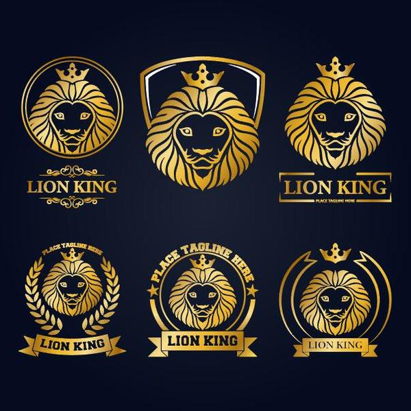 roi luxe lion étiquettes 