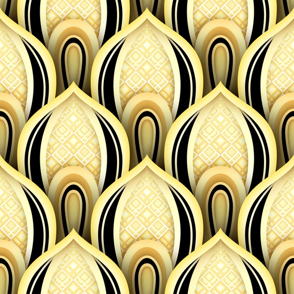 Muster Luxus golden dekorative 