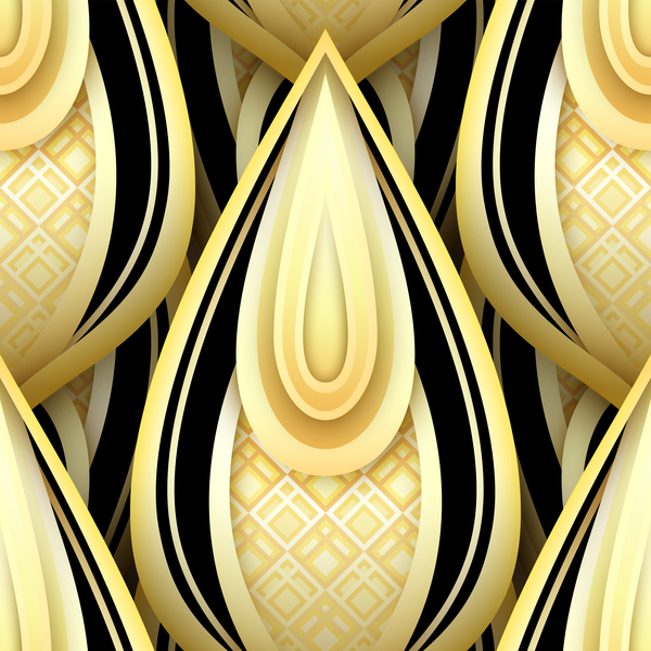 Muster Luxus golden dekorative 