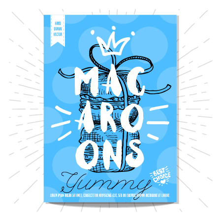 poster macarons 