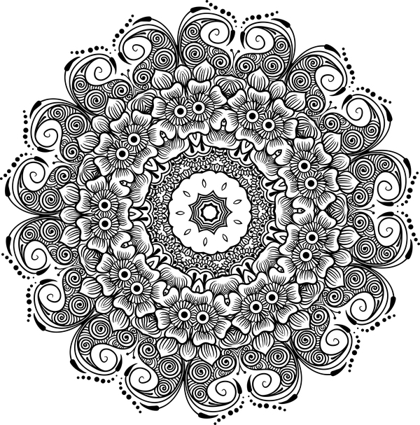 ornament Mandala lineart 