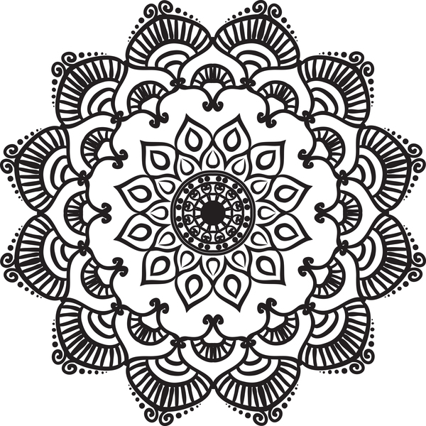 ornamento Mandala lineart 