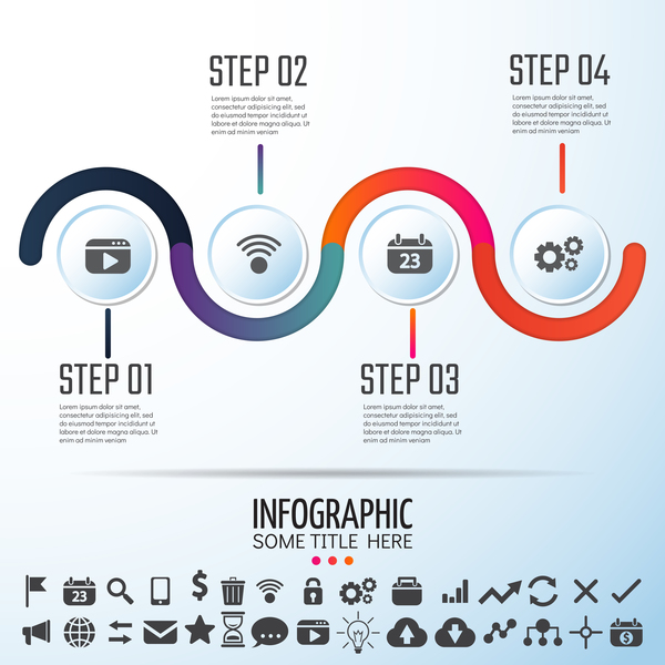 symbol Medien Infografik 