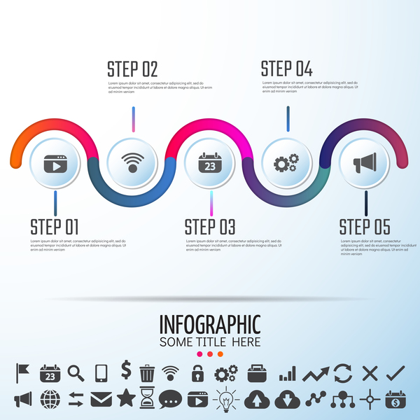 symbol media infographic  