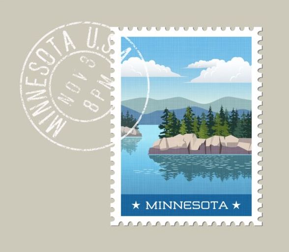 Porto Minnesota Briefmarke 