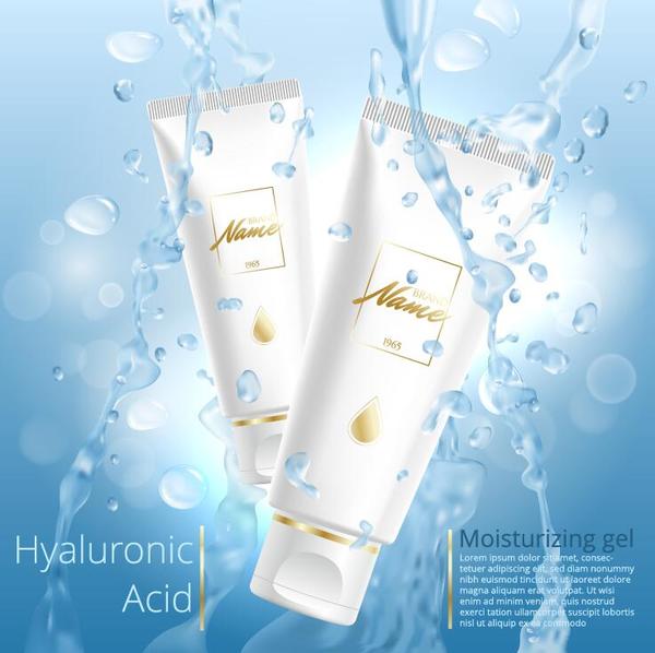 poster hydratante gel cosmétique 