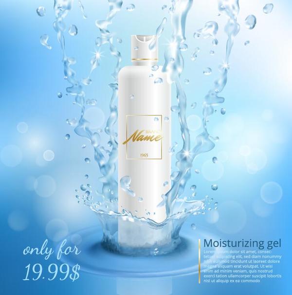 poster moisturizing gel cosmetic 