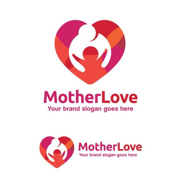 Mutter logo Liebe 