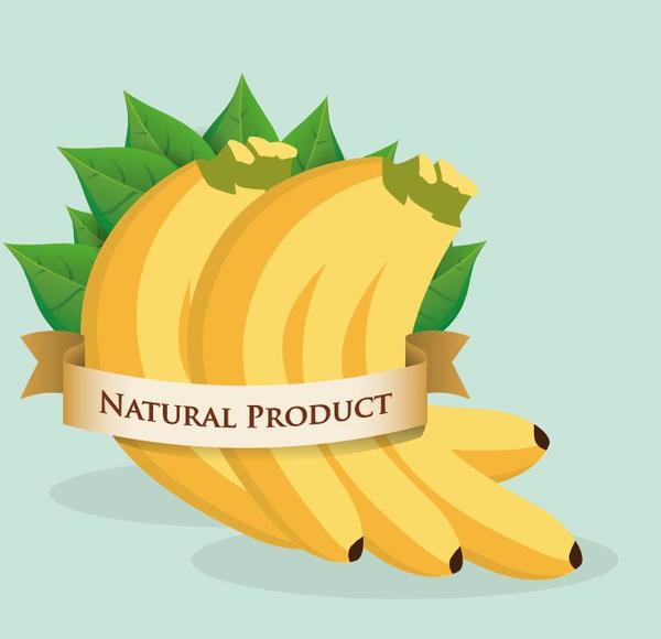 naturliga etikett banan 