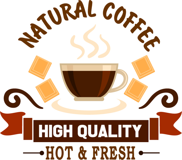 naturel étiquettes cafes 