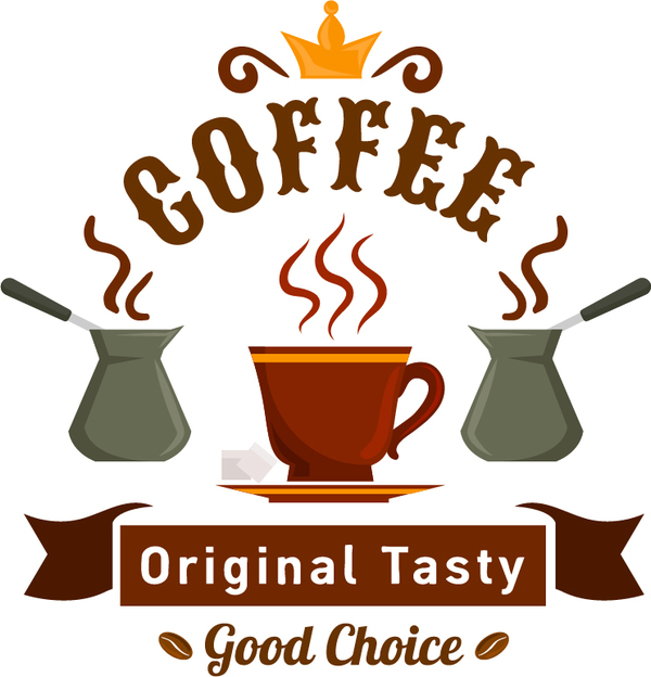 natürliche kaffee Etiketten 