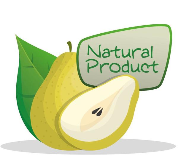 päron Naturlig etikett 
